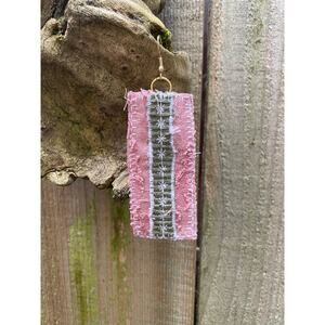 Upcycled Fabric Dangle Earrings | Funky & Sewn Sewn | Boho Statement Jewelry